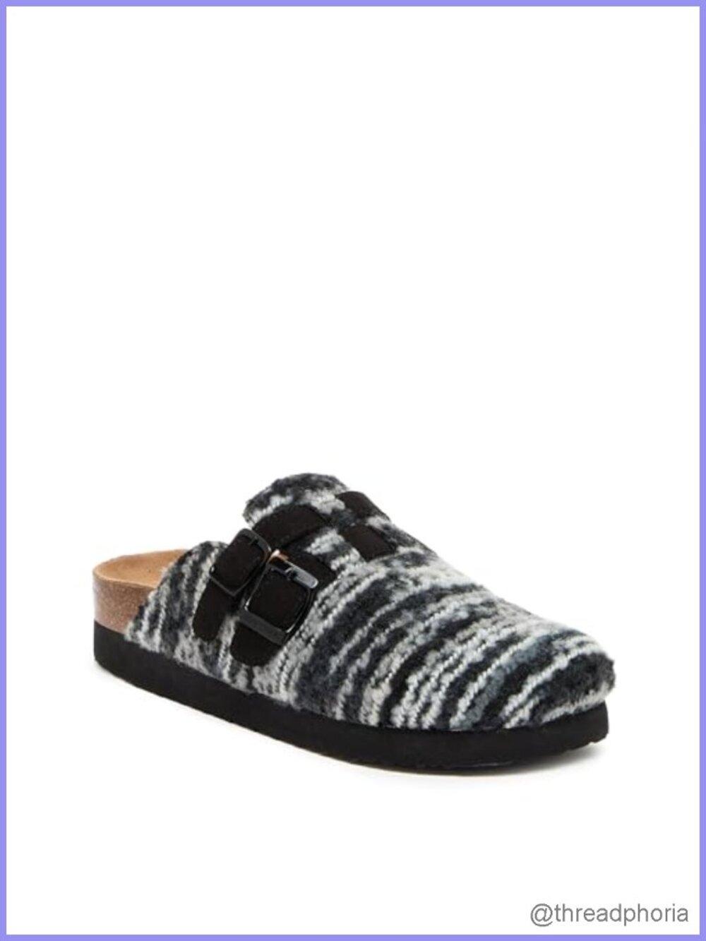 Women's Casual Mule with Adjustable Straps - Microfiber Lining